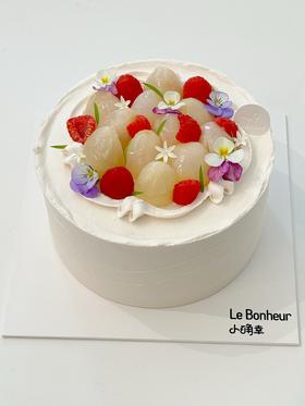 荔枝玫瑰覆盆子 · 奶油蛋糕