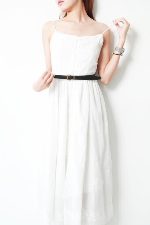 显腰身啊啊啊，女神气质全开。复古纯铜手工黑色方扣腰带C061088 商品图11