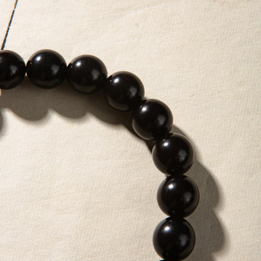 清代紫檀家具老料制手持(直径1.2厘米，配紫锂云母、紫龙晶、紫云母) 商品图6