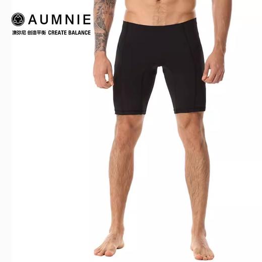 AUMNIE澳弥尼行动短裤黑色贴身瑜伽运动跑步短裤型男百搭款半裤男 商品图1