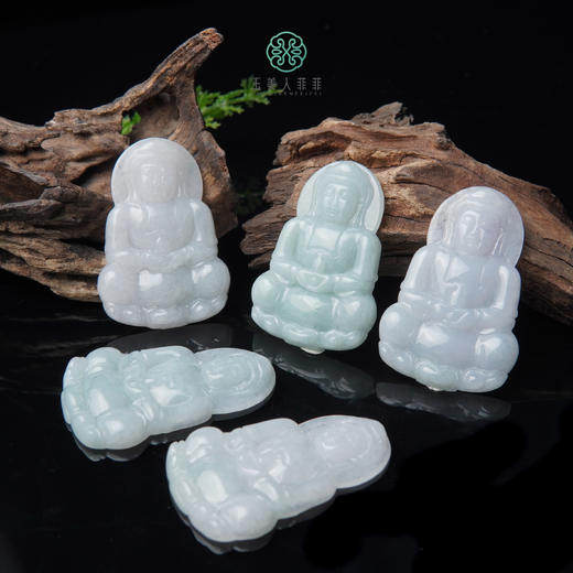 翡翠观音吊坠约36*53mm 商品图0