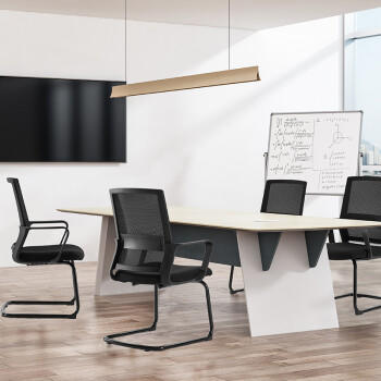 得力（deli）87091 电脑椅写字人体工学书房座椅子家用办公椅转椅职员会议椅 商品图5