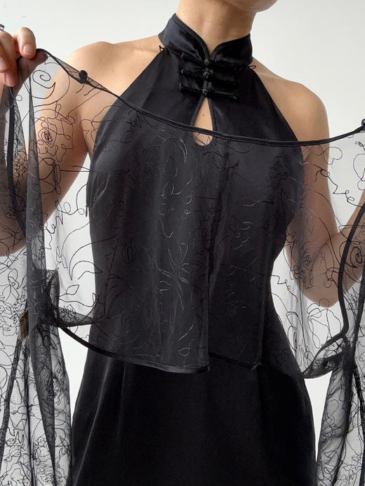 丝所｜24W025A 两件套蕾丝连衣裙［ 黑 ] 商品图6