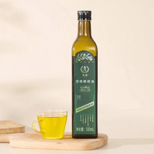 【色泽金黄】茂格 橄榄油 500ml*2瓶/礼袋装 头道青果初榨 商品图0