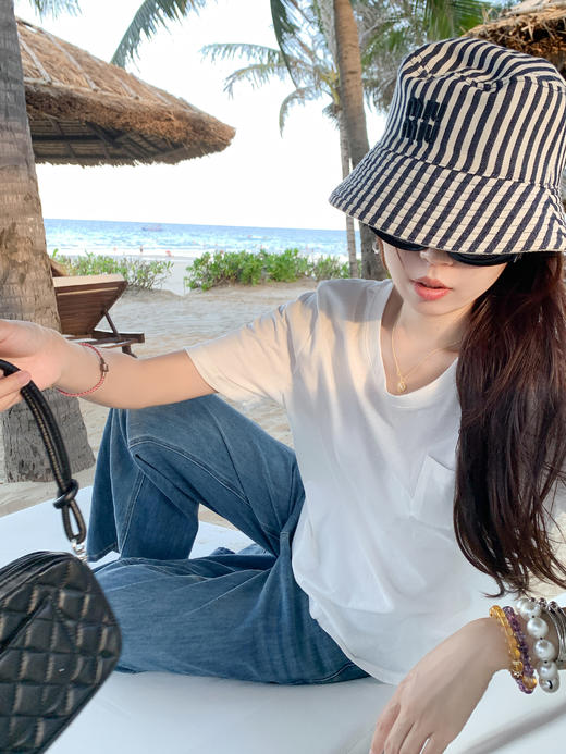 <曾小咸推荐>三色纯色基础短袖T恤 日常89.99/件 立减50 秒杀39.99/件！！ 商品图9