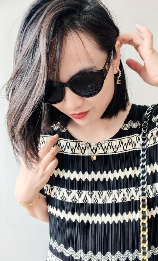 三宅新花色褶皱波浪菱形显瘦桑蚕丝连衣裙 商品图10