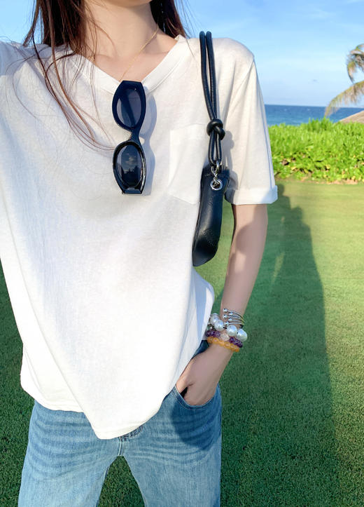 <曾小咸推荐>三色纯色基础短袖T恤 日常89.99/件 立减50 秒杀39.99/件！！ 商品图11