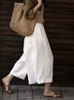 ✨【亚麻天丝凉感阔腿九分裙裤】，甄选汉麻斜纹布料，手感蓬松韧劲有质感，看着是裙子，其实是裤子，安全感爆棚， 巨显瘦！ 商品缩略图2
