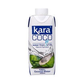 Kara椰子水 | 330ml/500ml/1L 电解质饮料 印度尼西亚进口 自有生态椰林 无菌利乐包装