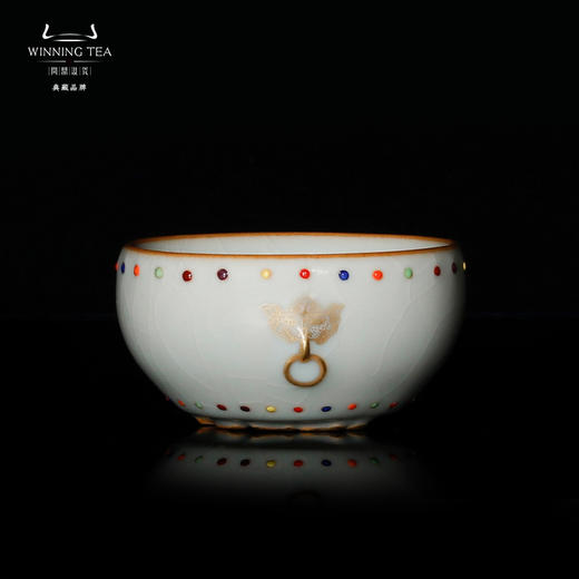 问鼎汝瓷天青七宝大战鼓杯 商品图0