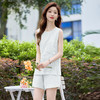 新中式国风刺绣无袖开叉上衣套装女夏2025新款短裤洋气减龄两件套XYFS6796 商品缩略图1
