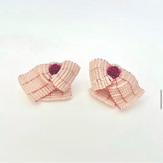 tamas2色复古繁花耳钉/耳夹 商品图1