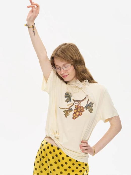 local tag/It25ssk33/ 庞贝葡萄马赛克镶嵌印花短袖 商品图0