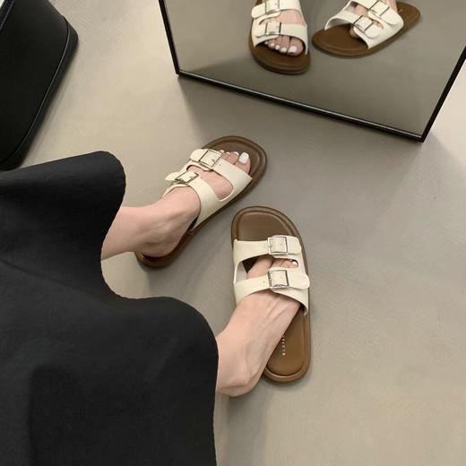 【19.9抢❗️夏季平底拖鞋】修脚显瘦，简约时尚舒适，防滑鞋底，耐脏易洗，柔软舒脚，新款淑女休闲凉拖鞋粉丝专属L 商品图5