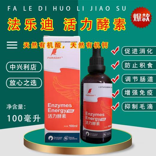 英国法乐迪鸽药【活力酵素】1000mL/消化酶/促进消化转换/酸水宝/酵素 商品图2