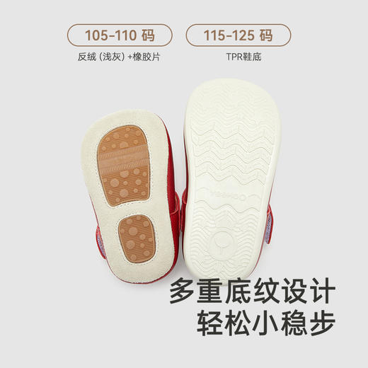 【商场同款】英氏儿童羊皮革鞋女童步前鞋新款女童鞋子 商品图3