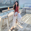 Dfuse迪芙斯2025夏季新款度假风人字拖T带平底鞋套趾凉鞋女鞋DFD2115103 商品缩略图4