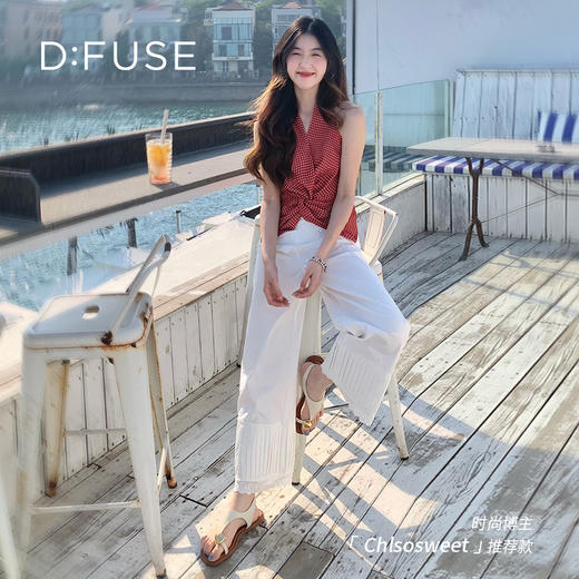 Dfuse迪芙斯2025夏季新款度假风人字拖T带平底鞋套趾凉鞋女鞋DFD2115103 商品图4