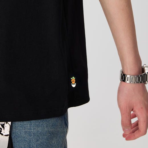 NPC潮牌CC胡萝卜系列彩色纯棉圆领短袖T恤男潮流打底外穿CC45TE16 商品图3