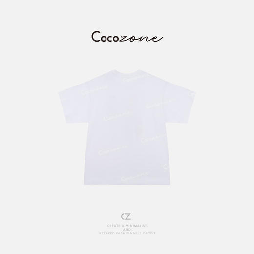 COCO ZONE 刘一一 “蒲公英”100棉圆领简约贴合T恤CD2A1289 商品图4