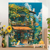 开学福利！【送实木内框+颜料+画笔】度假小镇夏日巷子杂货铺diy数字油画丙烯填充手绘风景治愈系减压油彩涂色画 商品缩略图0