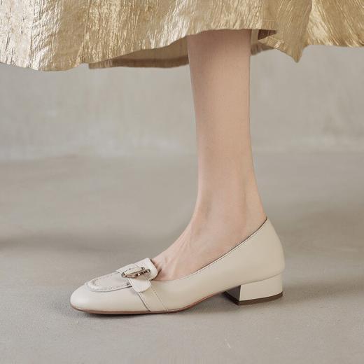 【预售5天】乐福鞋女夏季新款小单鞋通勤休闲百搭时尚小皮鞋WC&MM7106 商品图3