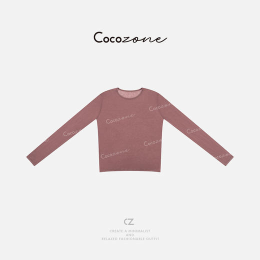 COCO ZONE 刘一一 【100羊毛】亲肤简约圆领显瘦小衫CD2A1135 商品图3