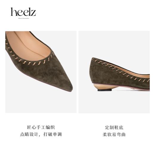 heelz设计师手工鞋履 ｜游牧风手工编织羊翻毛皮平底鞋 2公分 商品图3