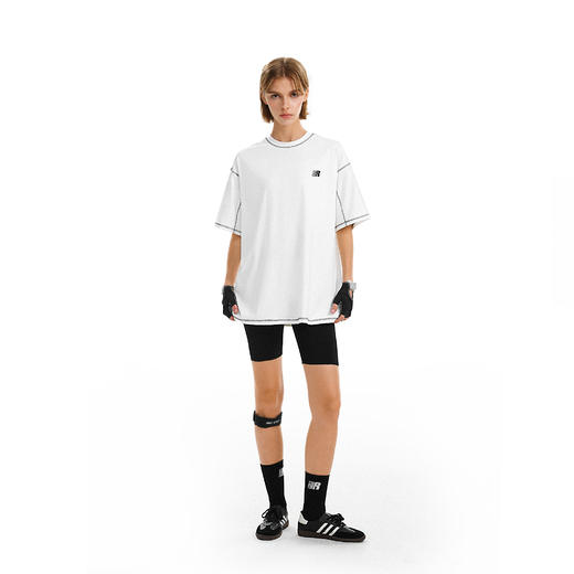 【178元任选3件】FDR旗舰店 网球叠影印花运动哈梭线速干宽松短袖 商品图3