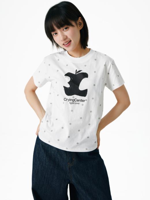 CryingCenter 女款3C苹果波点正肩tee 哭喊中心 商品图3