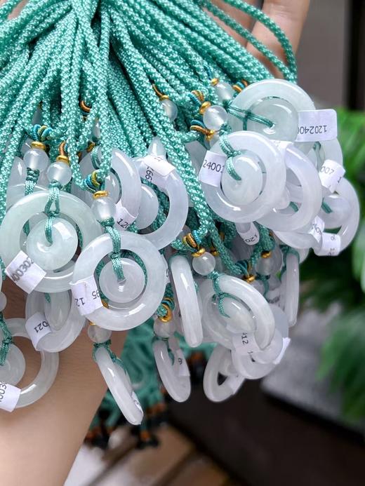 【直播大场福利】高冰翡翠子母扣吊坠 平安顺遂 心心相印 含证书 商品图1