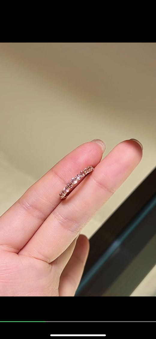 粉碧玺排戒 圈口13.5 0.6克拉 商品图0