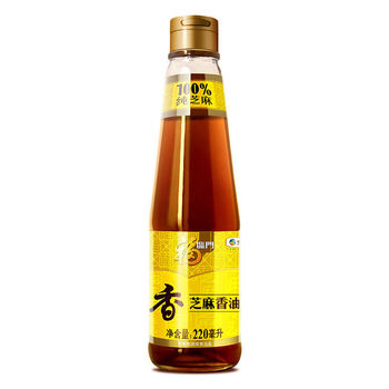 福临门中粮福临门压榨芝麻香油礼盒220ml*2 /粮油调味 /食用油 /其他油