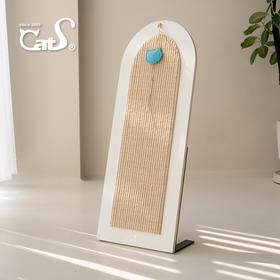 CatS魔镜立式猫抓板 大号天然剑麻猫床猫玩具实木猫家具