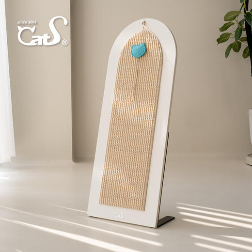 CatS魔镜立式猫抓板 大号天然剑麻猫床猫玩具实木猫家具 商品图0
