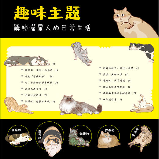 谁还不是一只喵 猫咪手绘漫画绘本图鉴 喵星人*系宇宙绘本 喵喵萌图喵生百态收藏画集 丰富赠品 商品图2