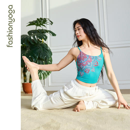 凡圣瑜伽禅意裤夏季薄款宽松束脚裤子垂感灯笼休闲裤FM11931JD【男女同款】 商品图5