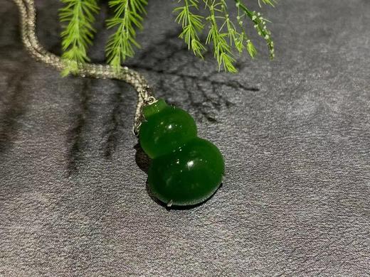 【御珠宫坊】金镶碧玉葫芦吊坠 商品图3