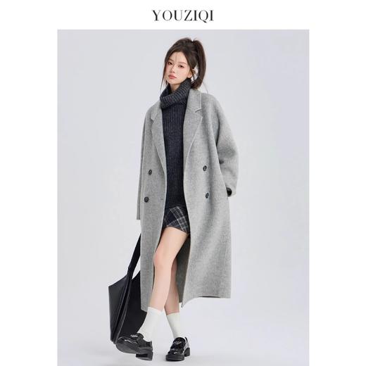 【YW】无忧购“”韩系双面经典四粒扣中长款大衣8802 4扣（截单后3-5天发货） 商品图1