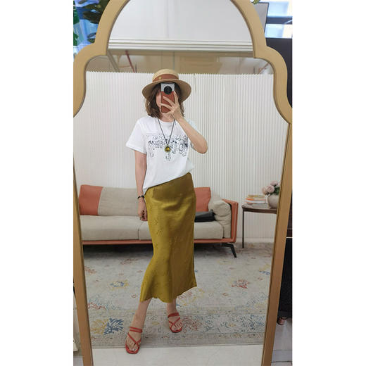 【贝拉自留款】长绒棉界天花板！ 线条人物刺绣短袖 软糯舒适 亲肤透气 立体刺绣 双针工艺 商品图7