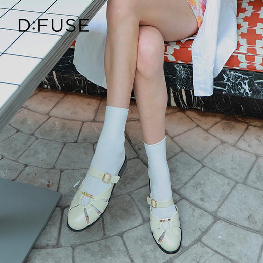 Dfuse迪芙斯2025夏季新款穆勒拖镂空包头罗马凉拖DFD2110105 商品图4