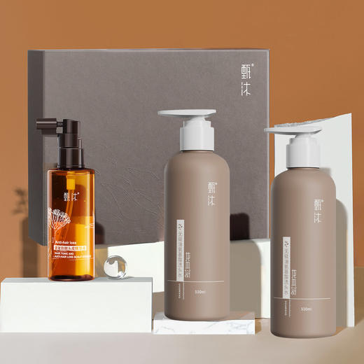 【甄沐线下】甄沐-防脱健发礼盒（洗发水*2+防脱精华液） 商品图0