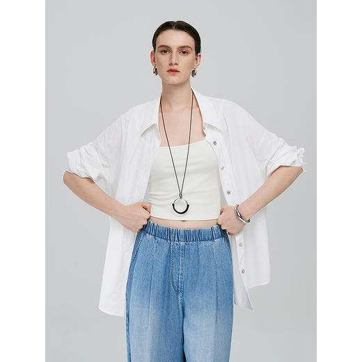 棉仓363604041初棉越洗越防晒衬衫女25春夏 商品图1