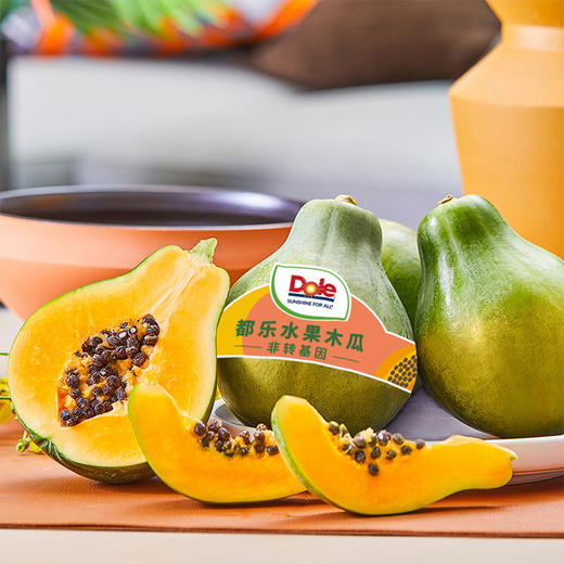 都乐Dole 进口木瓜 新鲜水果非转基因 2只装单果400g+（京东快递） 商品图2