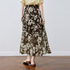 【严选】诗凡黎A字剪影碎花半身裙2025夏新款松紧腰复古气质轻盈飘逸长裙7G6240351 商品缩略图4