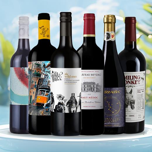 【口碑爆款6支装】99分星语星愿 / 野生西拉赤霞珠 / 门牌6号 / 贝扎克 / 微笑驴 / 天域8号梅洛 商品图0