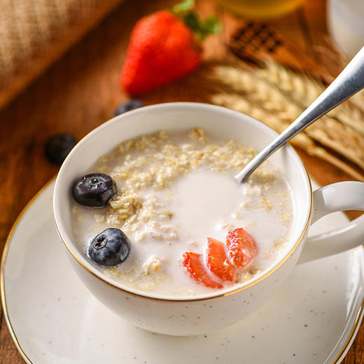 有机燕麦片礼盒1.05kg内含350g*3包独立包装高纤维即食早餐家庭健康礼赠装 商品图2