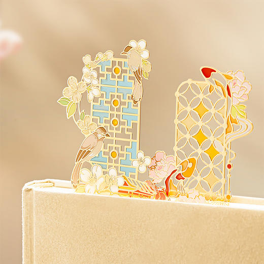 【故宫书签】紫禁花窗光影书签古典中国风博物馆文创毕业小礼物 商品图1