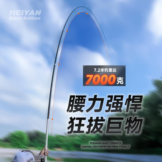 伽玛精工大物鱼竿手杆超轻超硬19调台钓竿鲢鳙青鱼草鱼巨物钓鱼竿 商品图3