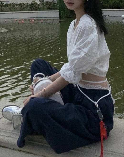 【蕾丝腰口】居家可外穿安全裤女防走光宽松打底裤短裤腰口蕾丝夏jk白色不卷边 商品图4